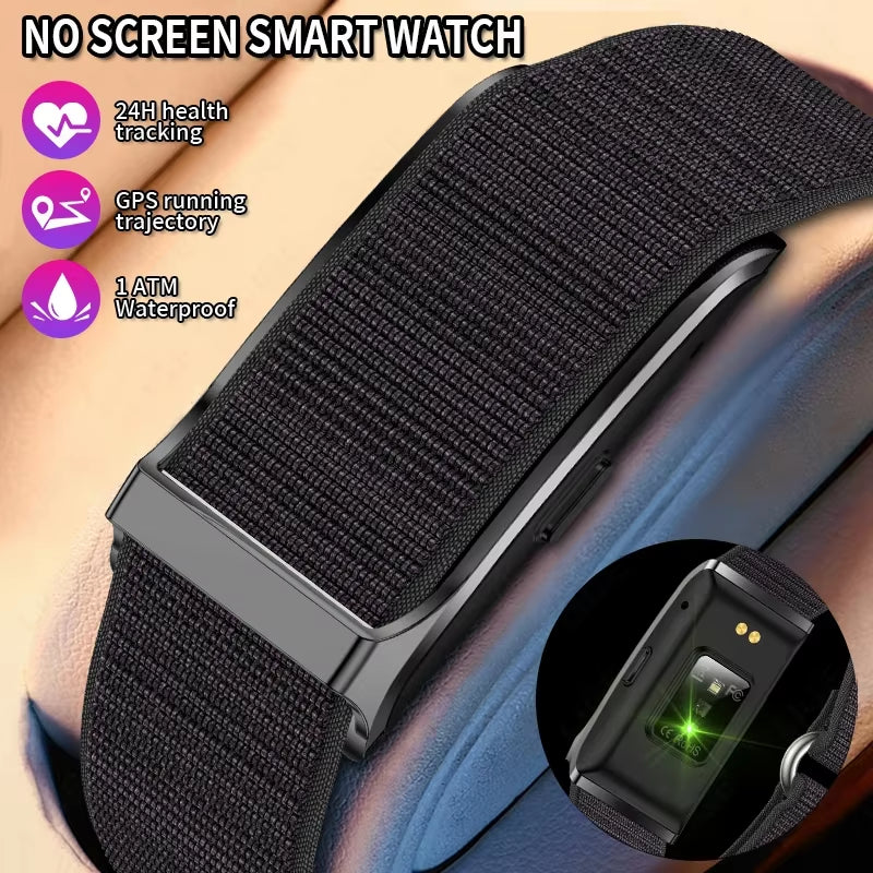 No Screen Smart Watch 20-Day Ultra-Long Use Time 24Hours Blood Oxygen Blood Pressure Monitor Sports Smart Bracelet Couples