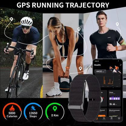 No Screen Smart Watch 20-Day Ultra-Long Use Time 24Hours Blood Oxygen Blood Pressure Monitor Sports Smart Bracelet Couples